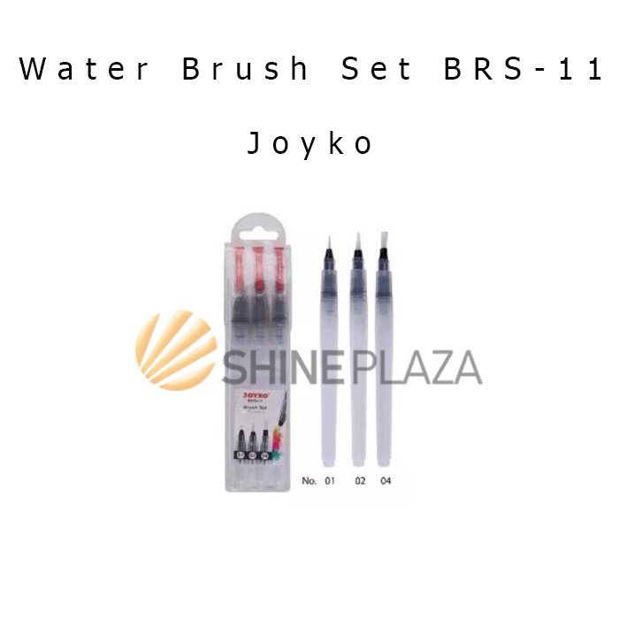 

IK! Kuas Lukis Cat Air Set Isi 3 Water Brush Set Joyko BRS-11