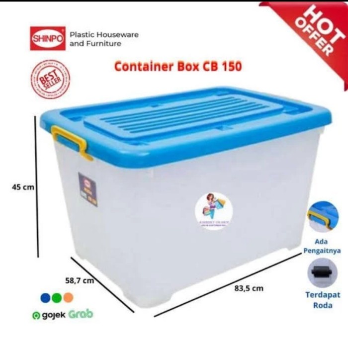 Diskon Kontainer Plastik Serbaguna Box , Box Arsip , Baju Shinpo Cb 150