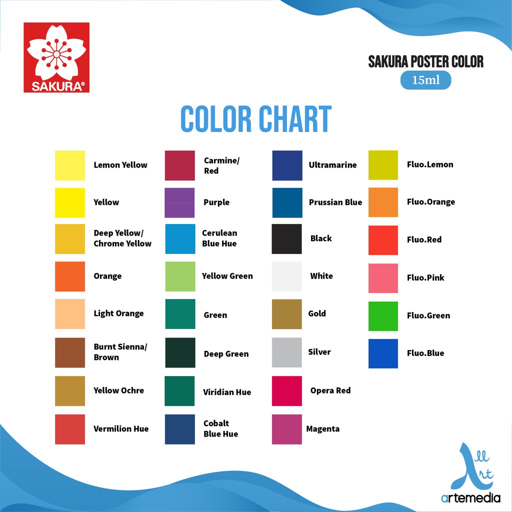 

IK! Sakura Poster Color Paint 15ml Cat Poster