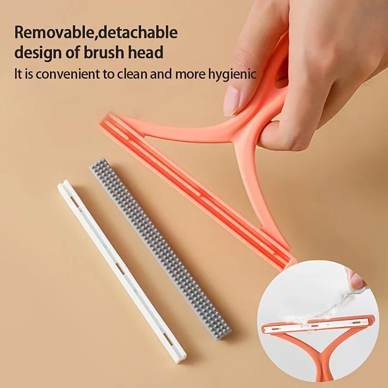 NEW PORTABLE LINT REMOVER PET HAIR REMOVER BRUSH MANUAL LINT ROLLER SOFA CLOTHES CLEANING LINT BRUSH