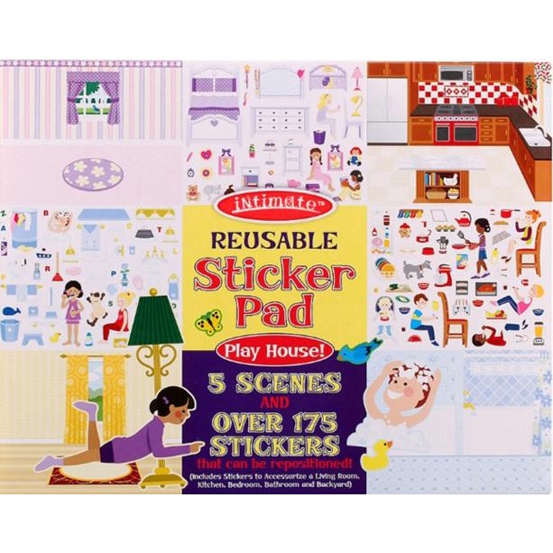 

MASIH ADA.! PLAY HOUSE! REUSABLE STICKER PAD/STICKER BOOK MELISSA & DOUG