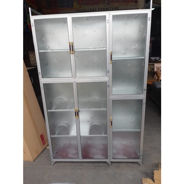 silahkan- Lemari piring/Rak piring full box/full box/full box 3pintu/rak piring
