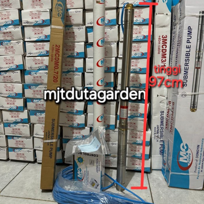 Pompa Satelit 2 Nasional MC 125Watt dgn kabel tersambung 20Mtr