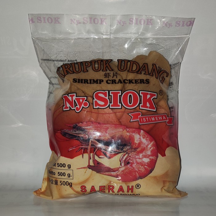 

Krupuk Udang Ny Siok Oval 500 Gram Krupuk Nyonya Siok Udang Oval
