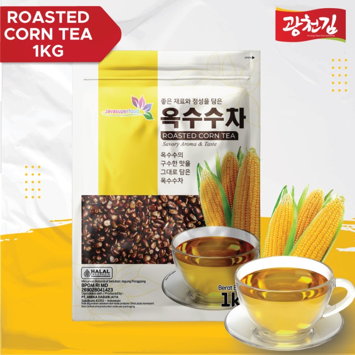 

KC. Teh Biji Jagung Panggang Utuh 1kg Lokal / Roasted Corn Seeds 1Kg