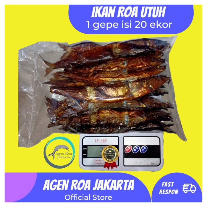 

Ikan roa / Ikan roa utuh 1 gepe isi 20 ekor / Roa asap / Roa