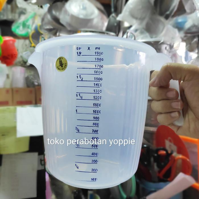 silahkan- gelas ukur 2 liter - gelas takar 2 liter - gelas plastik