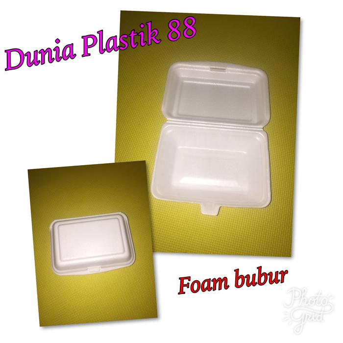 

New foam bubur / styrofom / sterofoam / sterofom / gabus / box nasi kuning