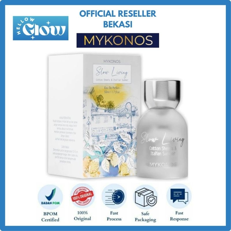 Mykonos Slow Living EDT 50ML & EDP 50ML Aroma Segar Lemon Italia