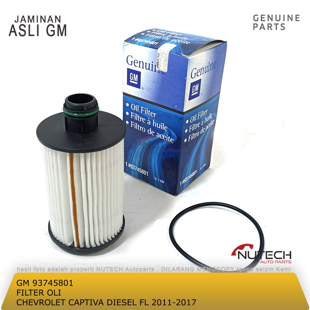 FILTER OLI CHEVROLET CAPTIVA C140 2.0 DIESEL FL ORIGINAL GM