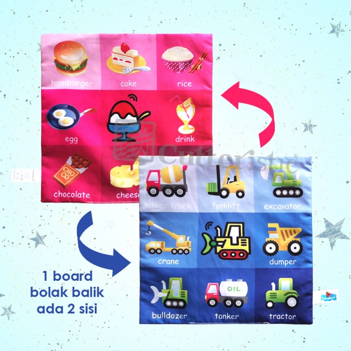 Soft Book Bayi Newborn Tails Ekor, Softbook Baby