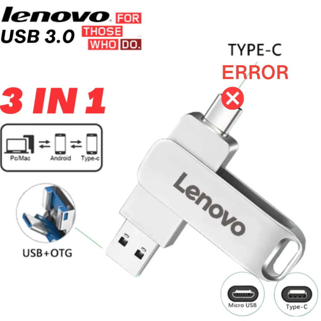 ID 2TB/LENOVO FLASHDISK 3 IN 1 TYPE C