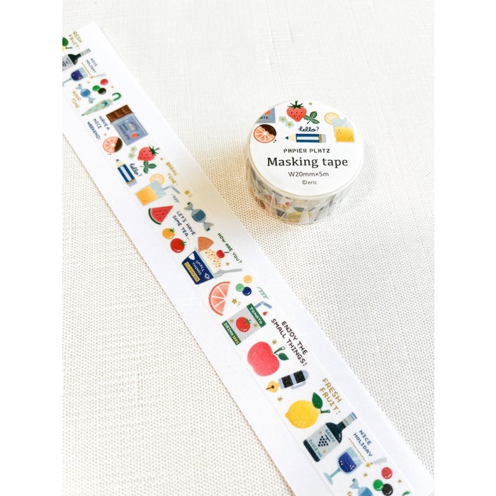 

PAPIER PLATZ X ERIC SMALL THINGS WASHI TAPE - FRUIT