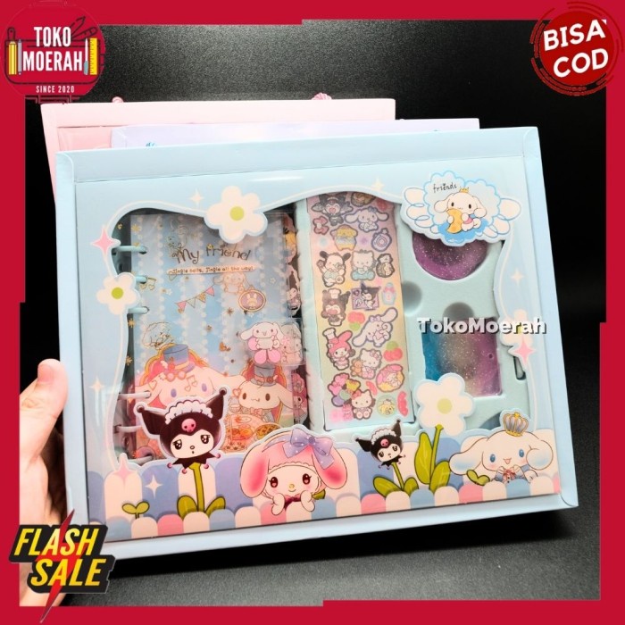 

JURNAL SANRIO 7 IN 1 PAKET BUKU STIKER SANRIO MEWAH STICKER LUCU UNIK