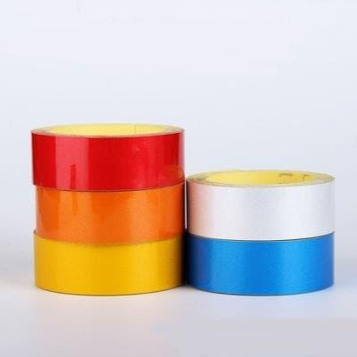 

STICKER REFLEKTIF TAPE LIST GARIS MARKA MARKING TANDA 2 CM ROLL MURAH