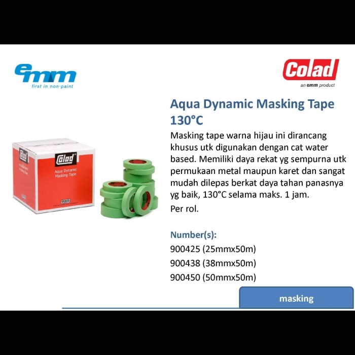 

COLAD AQUA DYNAMIC MASKING TAPE