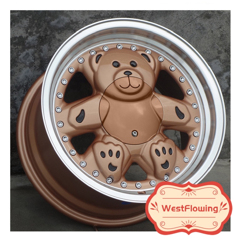 Bear 15 Inch 15X8.0 4X100 4X114.3 5X100 5X114.3 Car Alloy Wheel Rims