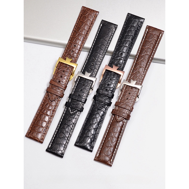 Alligator Leather Strap For Vacheron Constantin Leather Watch Strap Crocodile Skin Belt Men'S Models