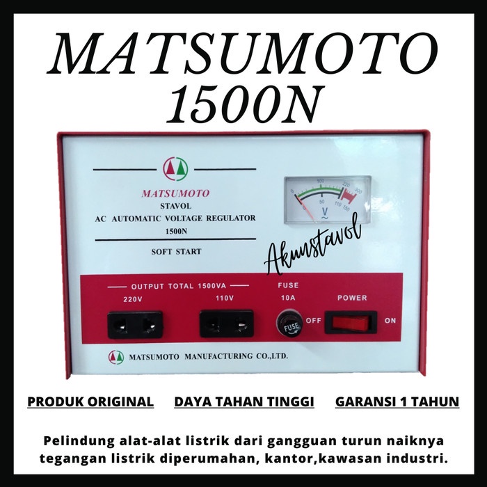 Ready Stavolt Matsumoto 1500N - Stabilizer Listrik 1500watt