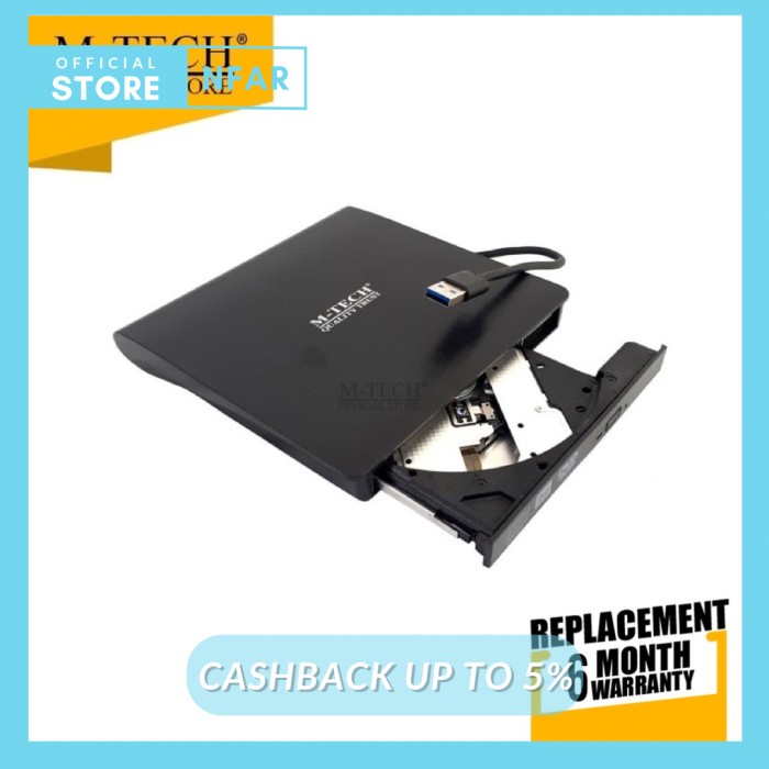 Ready DVD External M-TECH USB 3.0 Laptop Portable eksternal DVD RW Eksternal