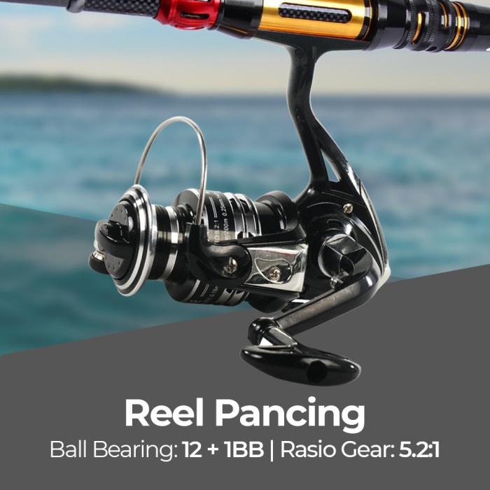 Ready Reel pancing Dark Spider DS3000 Spinning 12+1 Ball Bearing alumunium spool DS 3000
