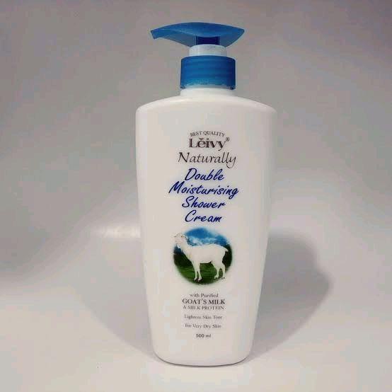 Diskon Leivy Shower Cream Pump Goat'S Milk Sabun Susu Kambing Cair Soap Mandi Ready
