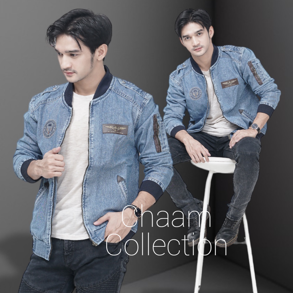 [COD]Jaket Jeans Denim KuplukJaket Casual PriaJaket Denim Pria Jaket Bomber Jeans Topi