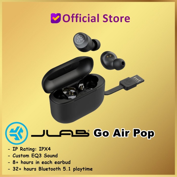JLab Go Air Pop True Wireles Earbuds TWS Headset Earphone GoAir