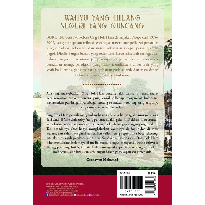 Sale Terbatas Wahyu Yang Hilang, Negeri Yang Guncang - Ong Hok Ham Aman