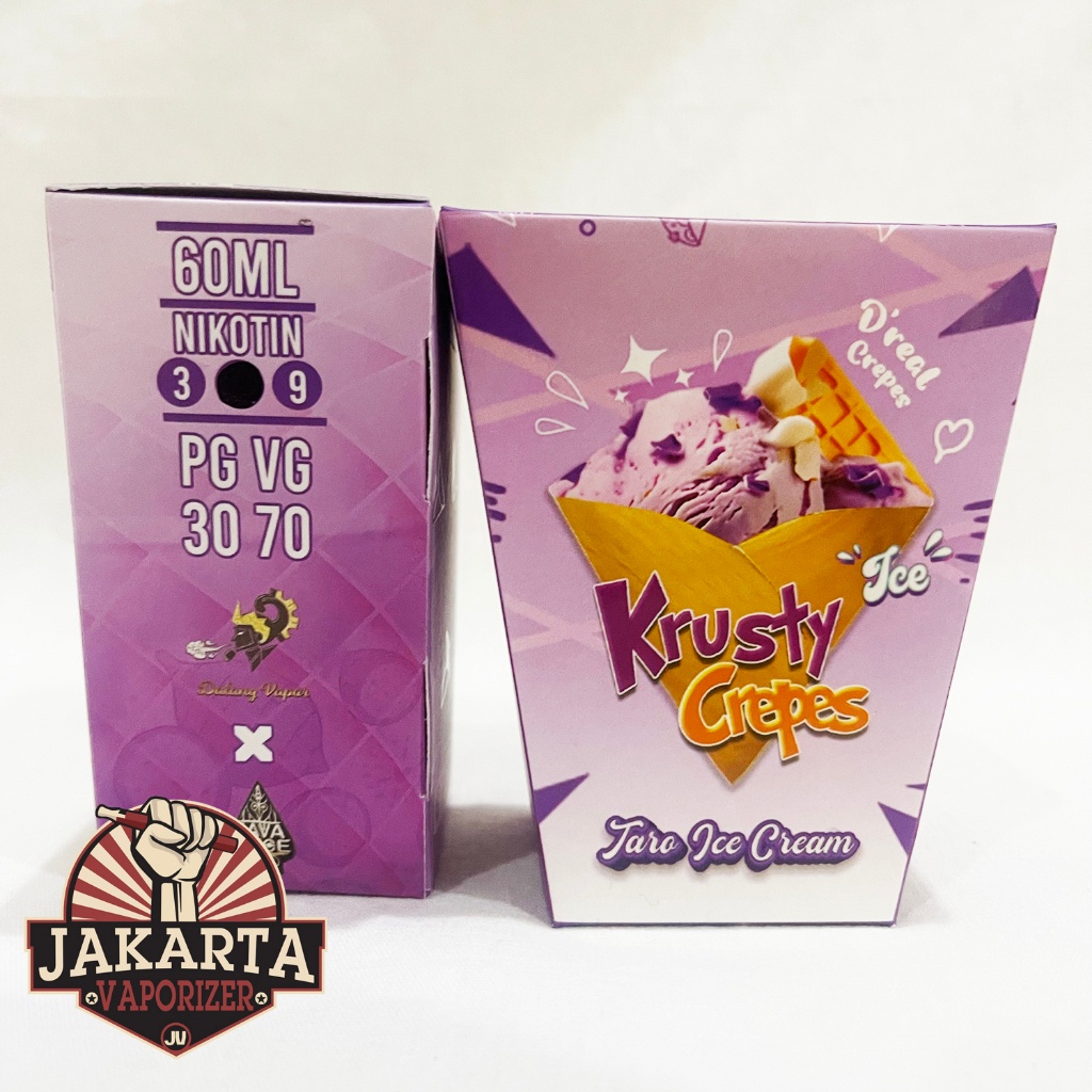 KRUSTY CREPES V6 TARO ICE CREAM 60ML 3MG 6MG 9MG BY JAVA JUICE
