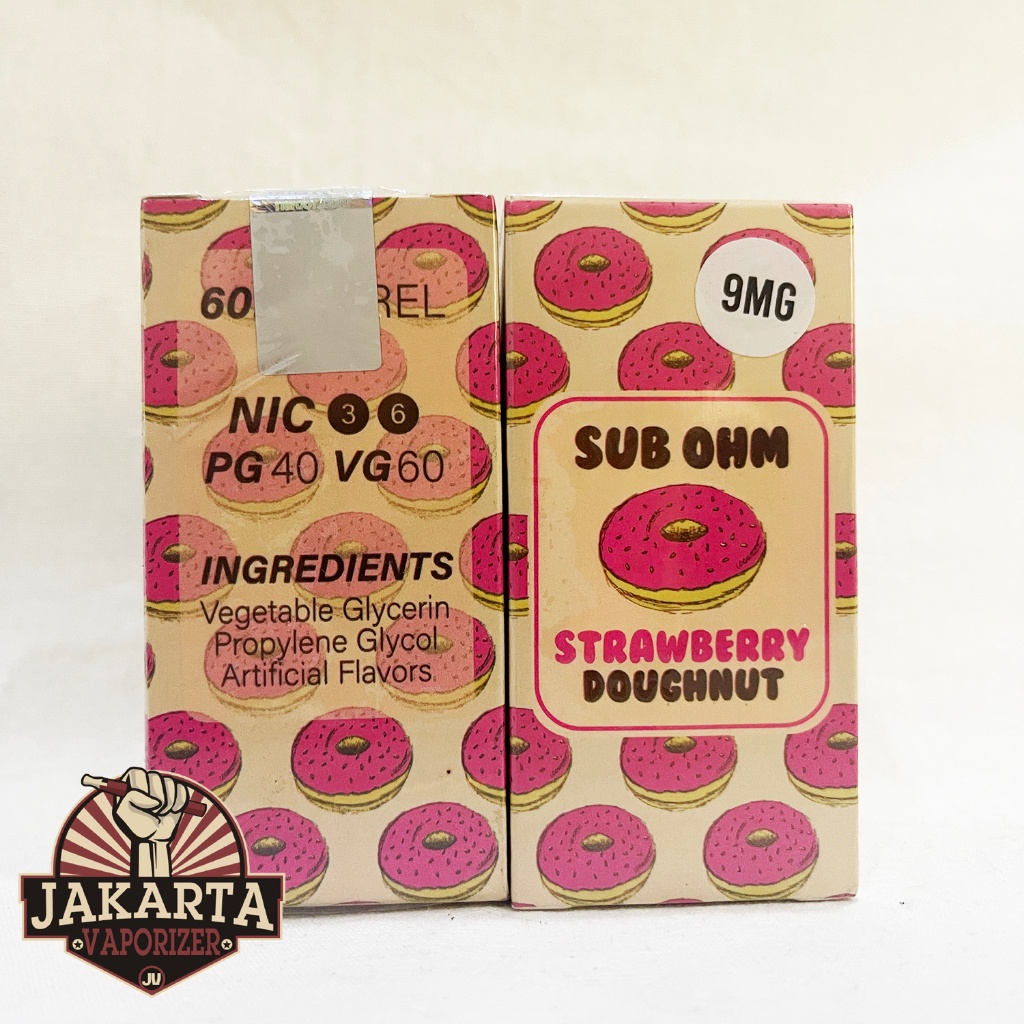 SUB OHM V2 STRAWBERRY DOUGHNUT 60ML 3MG 6MG 9MG BY HERO57