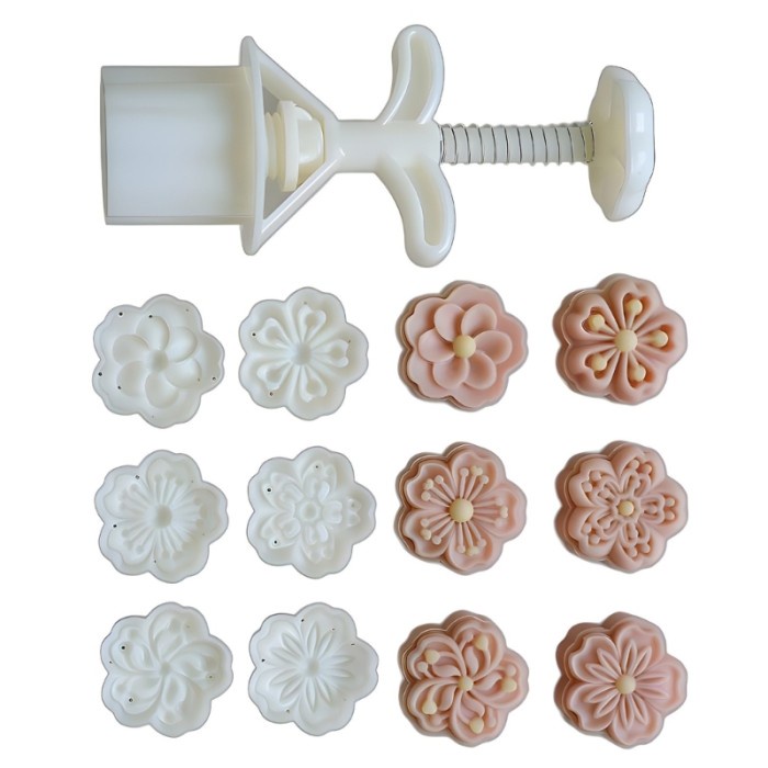 Best Seller Cetakan Kue Bulan Nastar Bunga Cherry Blossoms Mooncake Mold 25 G/50 G