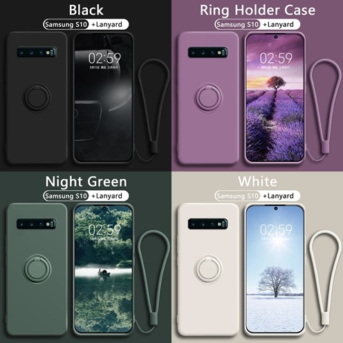 case untuk Samsung S10 / S10 PLUS Case Candy Ring Stand Bracket Holder free TALI