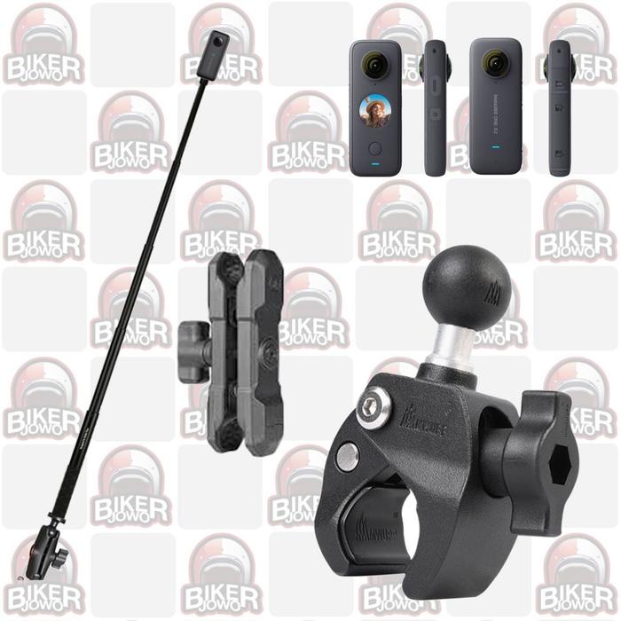Bracket Motor Insta 360 Motorcyle Holder Tongsis Clamp insta360 Axis