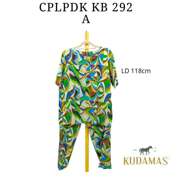 AS Setelan Celana Panjang Batik kudamas CPLPDK LD 116-118cm Busui Atasan Baju