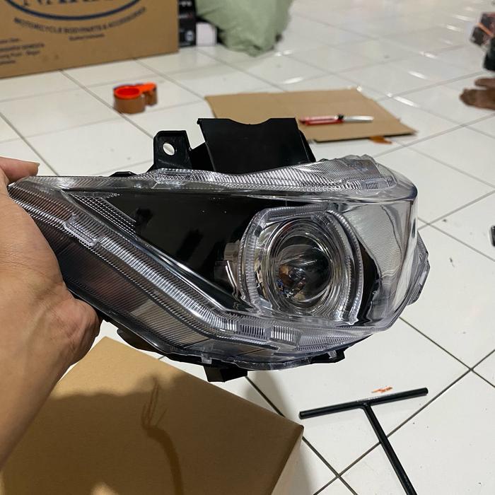 Biled Beat Delux Gen 1 Full Set Tinggal Pasang Lampu Depan Beat Deluxe Gen 1 Set Biled Tinggal