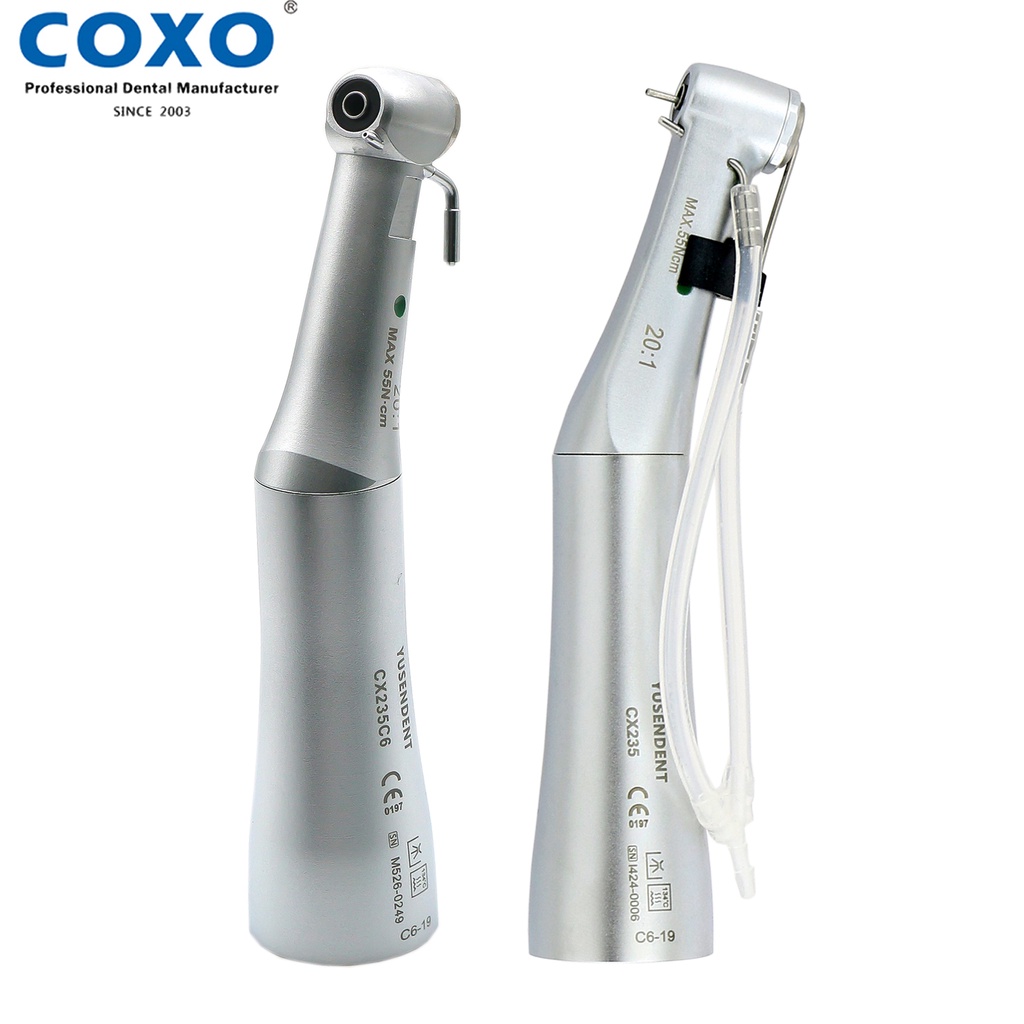 NEW COXO Dental Handpiece Contra Angle Implant 20:1 Low Speed Handpiece Push Button E Type Fit KAVO 