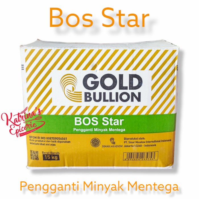 

Gold Bullion Bos Star Butter Oil Subtitute 1 Kg Pengganti Wysmann
