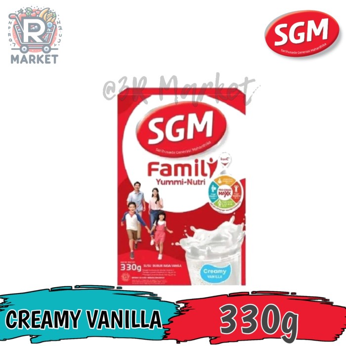 

SGM Family Yummi Nutri Rasa Creamy Vanilla 330g Susu Keluarga