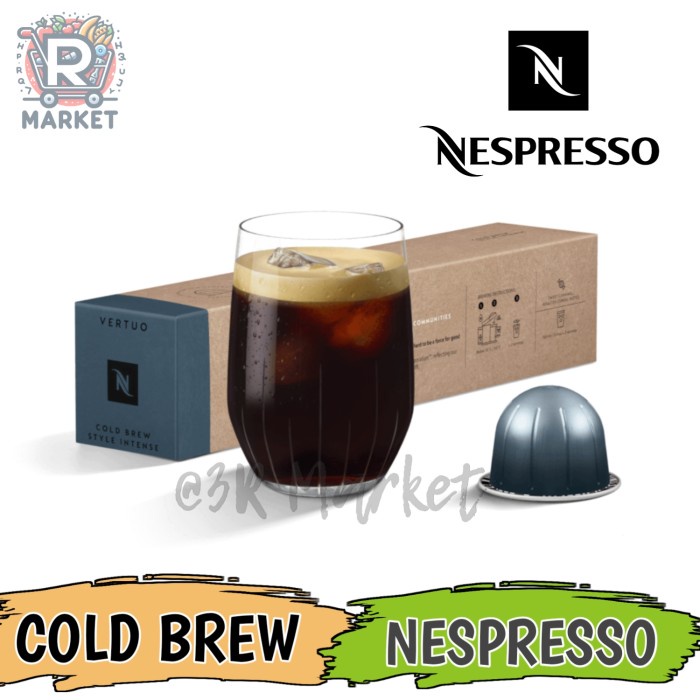 

Nespresso Vertuo Cold Brew Style Intense Coffee Capsule / Kapsul Kopi