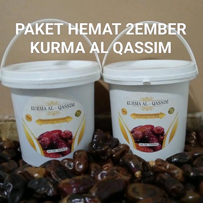 

WR485 Kurma Al-Qassim Ember 500gr x 2 ember Food Grade Organik Kering Cemilan Makanan Instan FREE