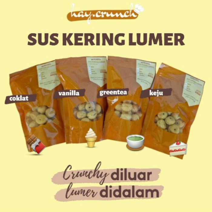 

PROMO Camilan Manis / Oleh-oleh/Jajan Murah Sus Kering Lumer Hay.crunch CN750