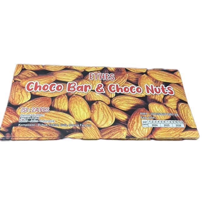 

OBRAL ETHES CHOCO BAR & CHOCO NUTS ISI 24pcsMakanan Toples Kering Snack Food Susu Permen yupi mahal