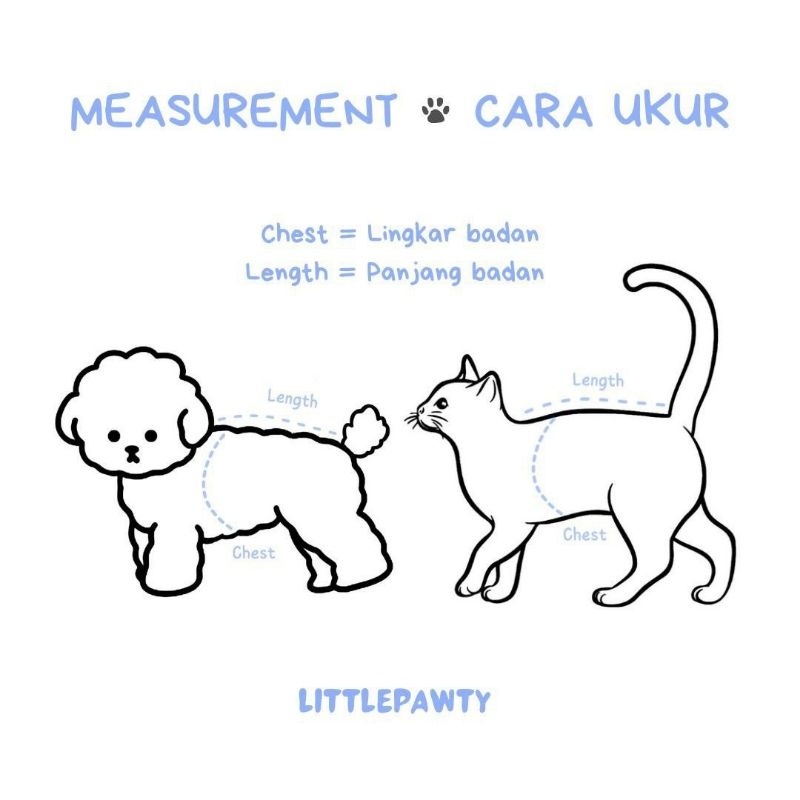 Littlepawty - Blue Couple Sailor Stripe Baju Anjing Kucing Dress Anabul Kaos Jantan Betina Rok Tutu