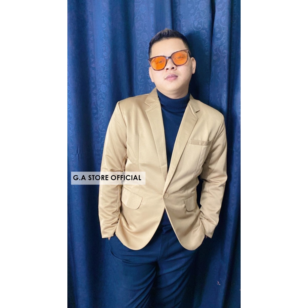 JAS BLAZER PRIA SLIMFIT JAS BLAZER PRIA WARNA MOCCA JAS NIKAHAN JAS BLAZER COKLAT TUA