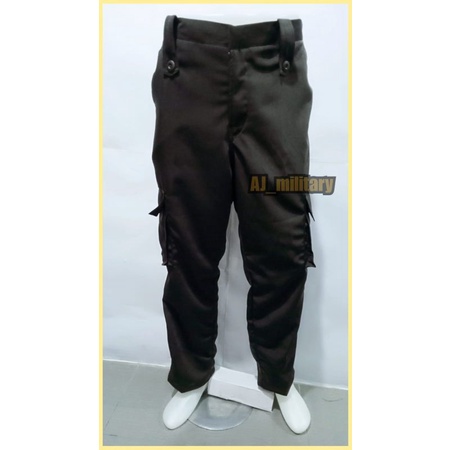 Celana PDL SATPAM/SECURITY coklat kehitaman