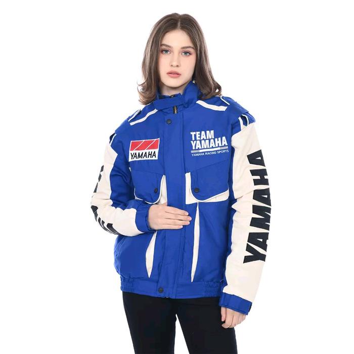 Jaket Yamaha YRT Racing Team Untuk Pengguna Motor Rx king Nmax Xmax Fazzio Logo Bordir digunakan