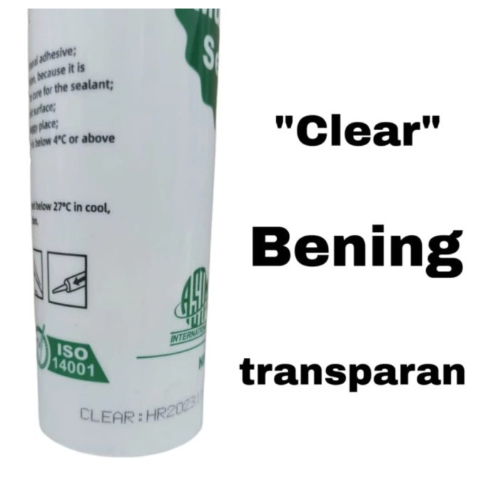 Lem Silent Silicone Kaca (per dus) harga hemat (putih-hitam-bening)