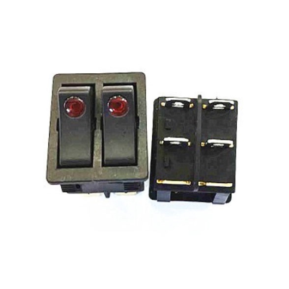 #####] KCD6 Rocker Switch On-Off - Saklar Mata Kucing Merah - 6 Pin 16A 220V