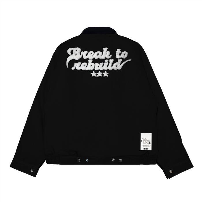 Bitsnbobs76 Work Jacket Amos Black WorkJacket Hitam -AmanahJaminan